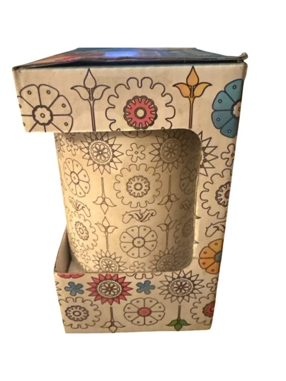 Mug To Color Colorful Life 11 Oz Stoneware W/ 3 Ceramic Markers Flowers Easter